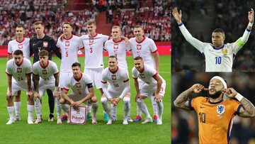 Piłkarze reprezentacji Polski, Francji i Holandii