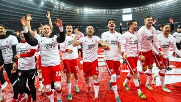 Piłkarze reprezentacji Polski świętują awans