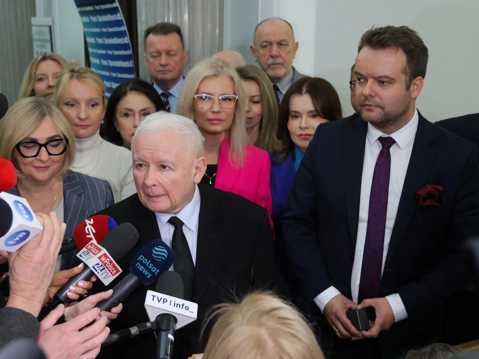 Jarosław Kaczyński i Rafał Bochenek