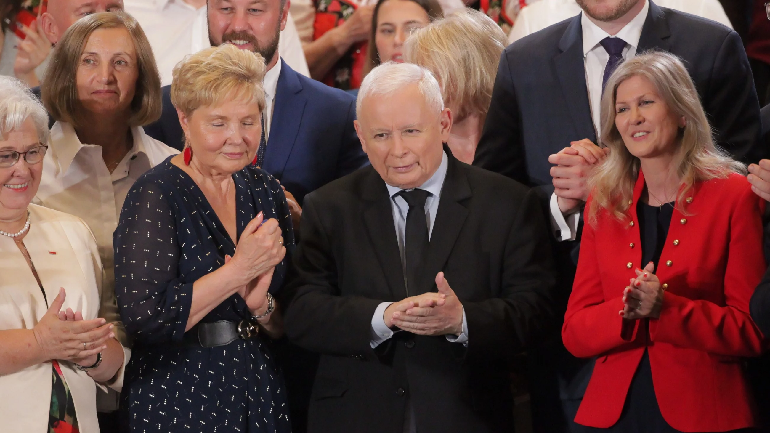 Jarosław Kaczyński na spotkaniu w Elblągu