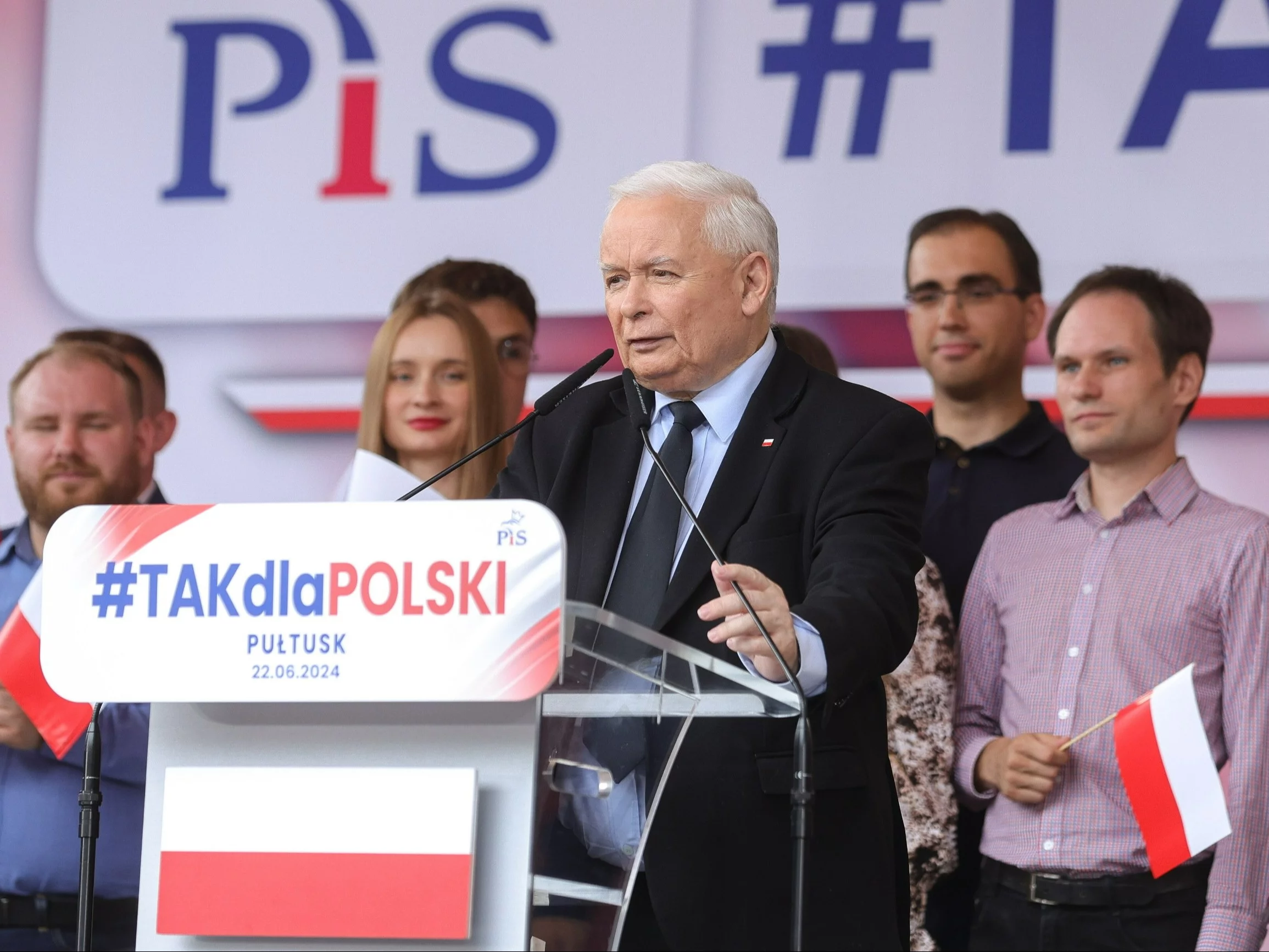 Jarosław Kaczyński w Pułtusku