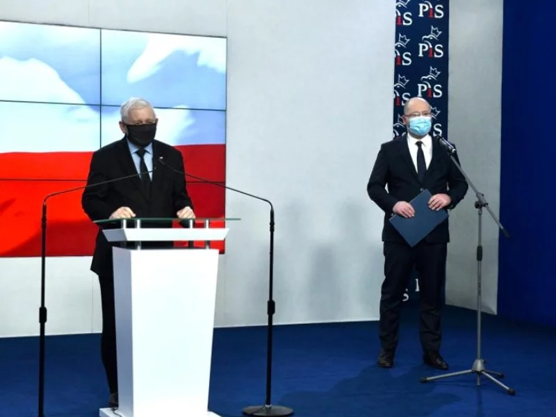 Jarosław Kaczyński i Adam Bielan