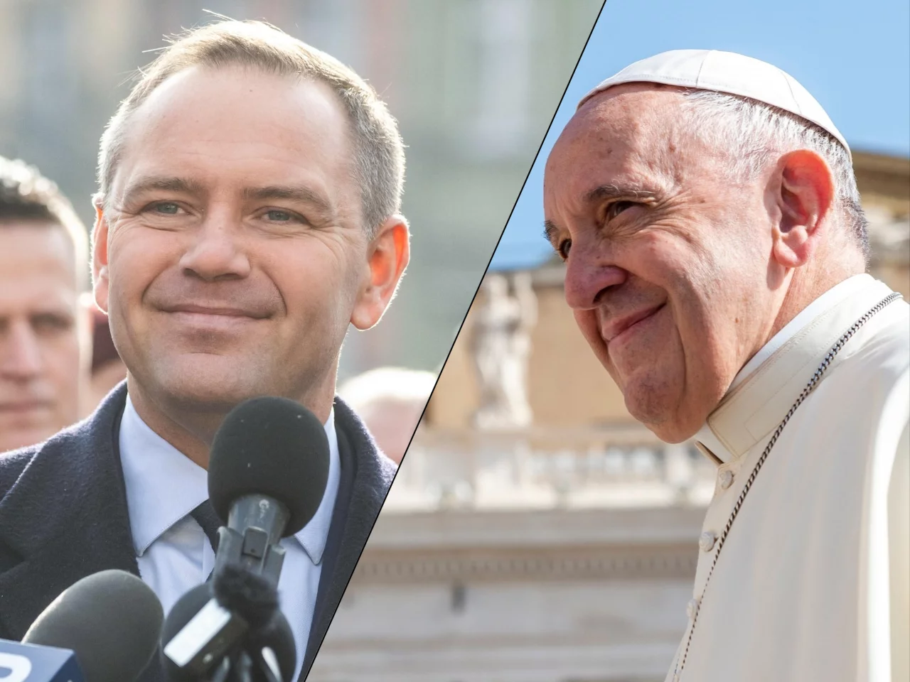 Karol Nawrocki i papież Franciszek