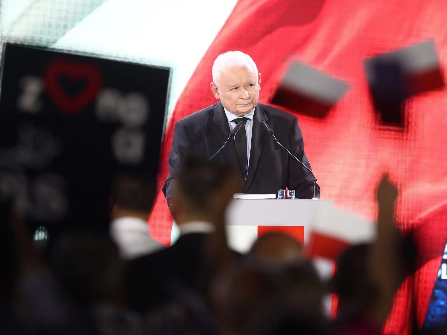 Jarosław Kaczyński na konwencji PiS