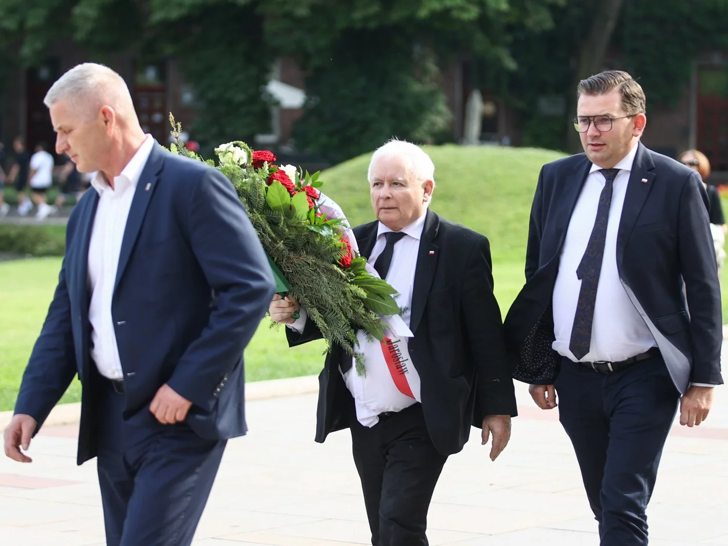 Jarosław Kaczyński i Łukasz Kmita