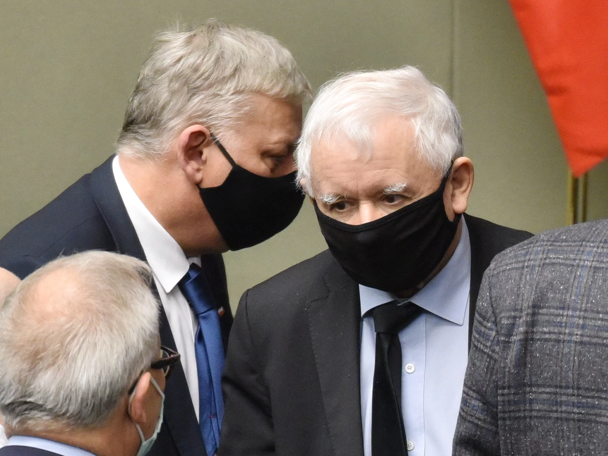 Politycy PiS w Sejmie, na zdjęciu Jarosław Kaczyński i Marek Suski