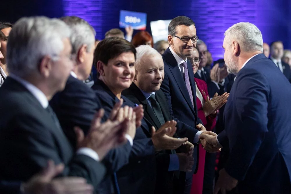 Jarosław Kaczyński, Beata Szydło i Mateusz Morawiecki