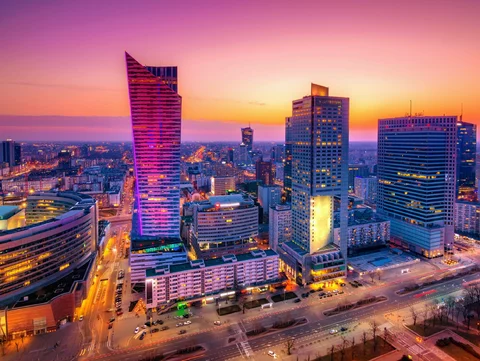 Panorama centrum Warszawy
