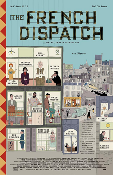 Plakat do filmu „The French Dispatch”