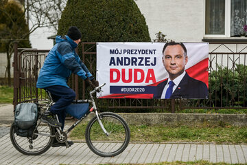 Plakat wyborczy Andrzeja Dudy