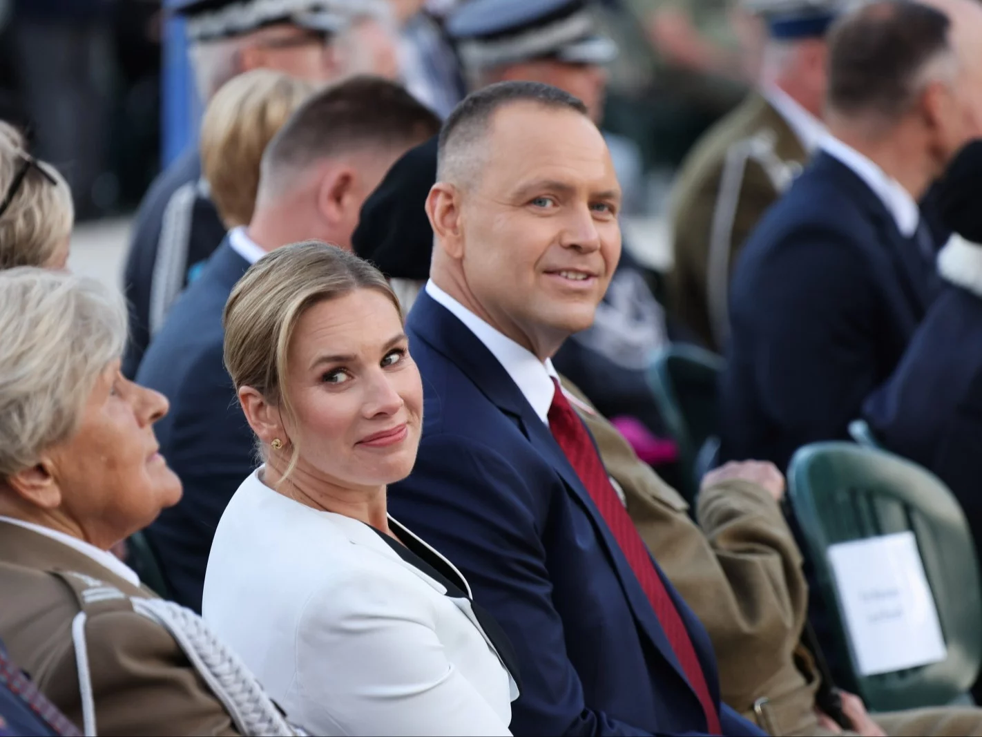 Karol Nawrocki z małżonką