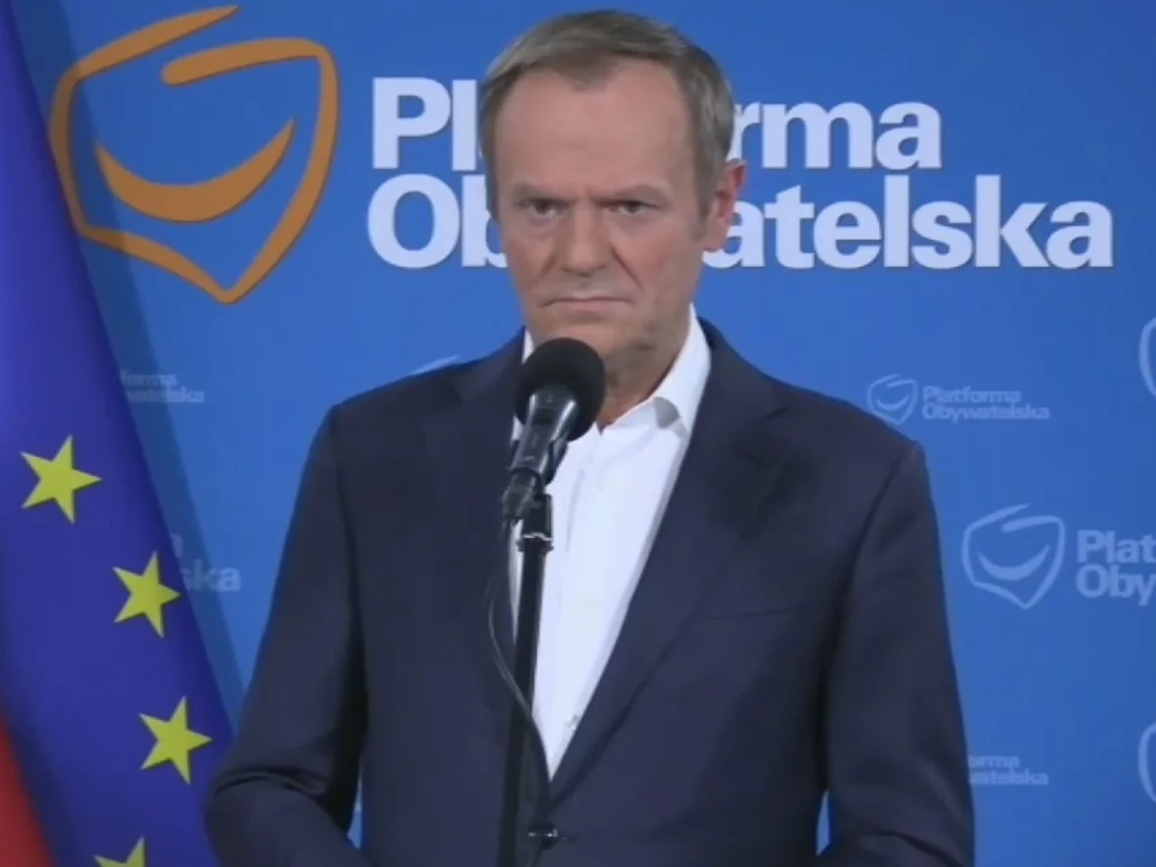 Donald Tusk na konferencji prasowej