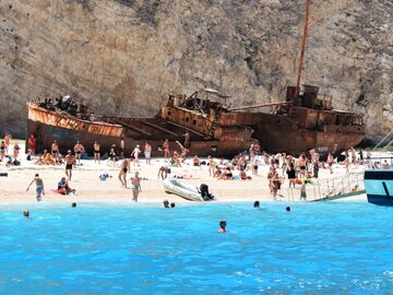 Plaża Navagio na Zakynthos