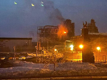 Płonie rafineria ropy naftowej w Niżniekamsku