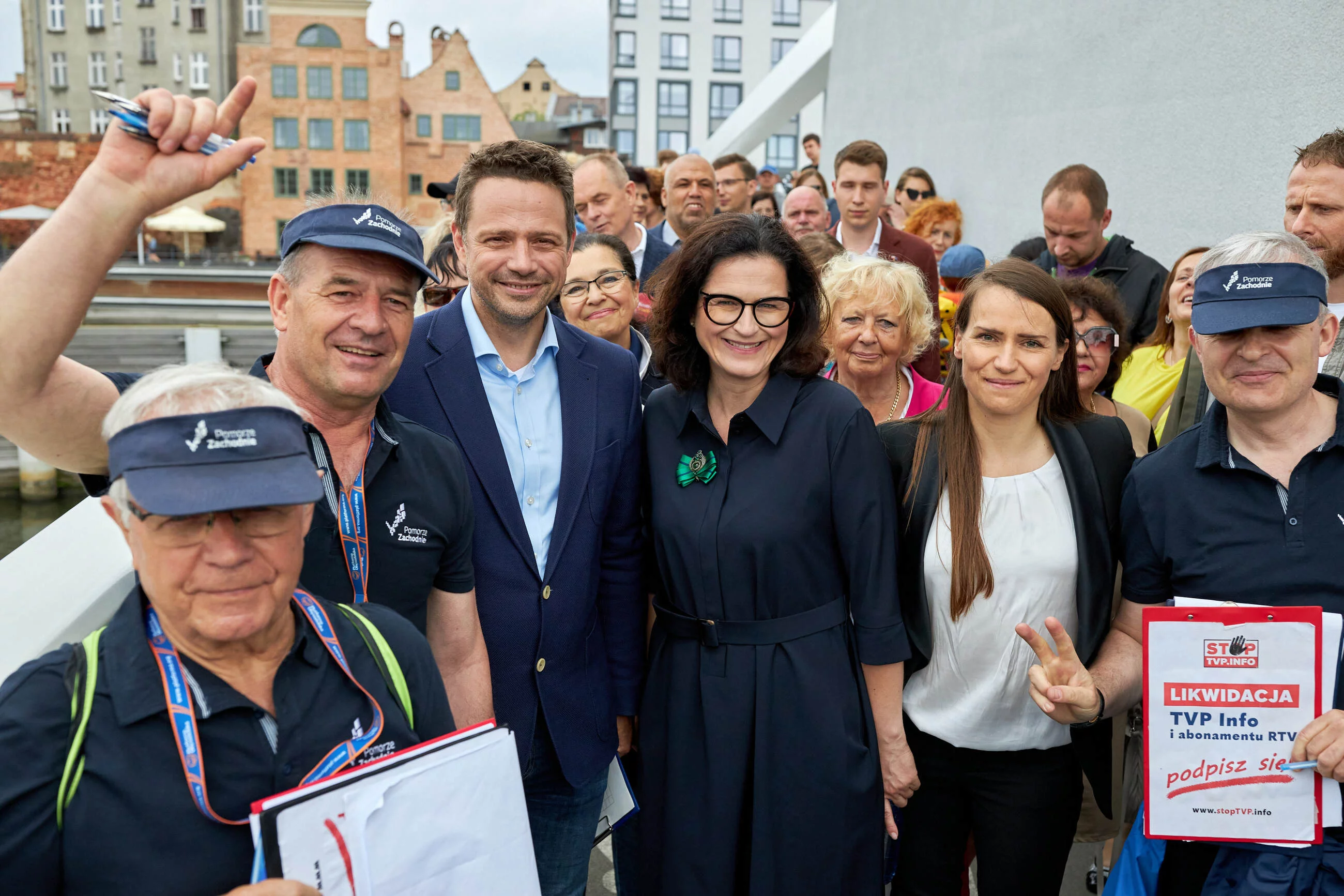 Rafał Trzaskowski, Aleksandra Dulkiewicz i Agnieszka Pomaska