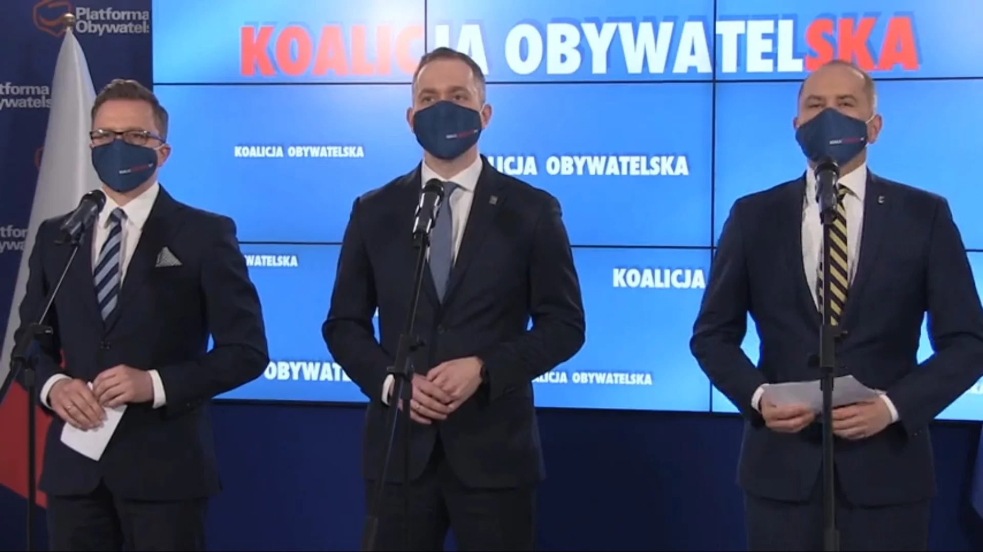 Posłowie PO na konferencji prasowej