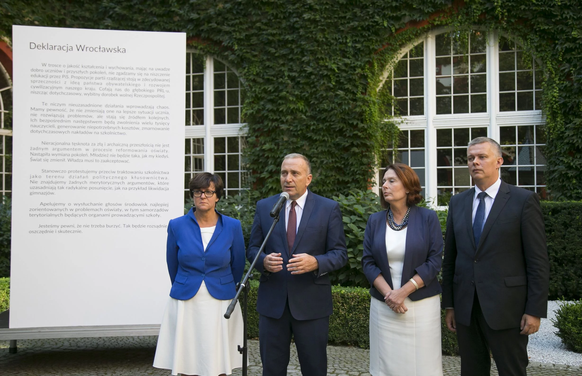 Politycy Platformy Obywatelskiej podpisali tzw. Deklarację Wrocławską