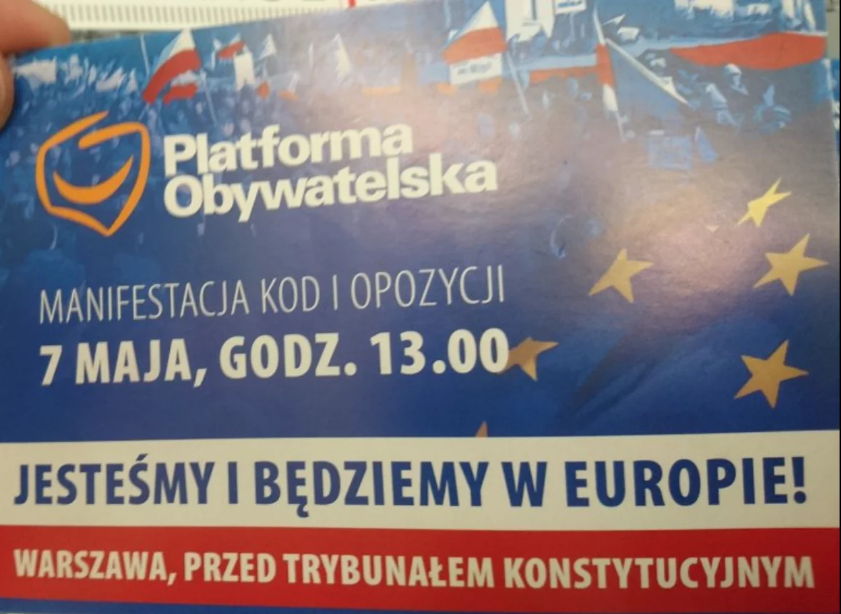 Informacja o marszu 7 maja
