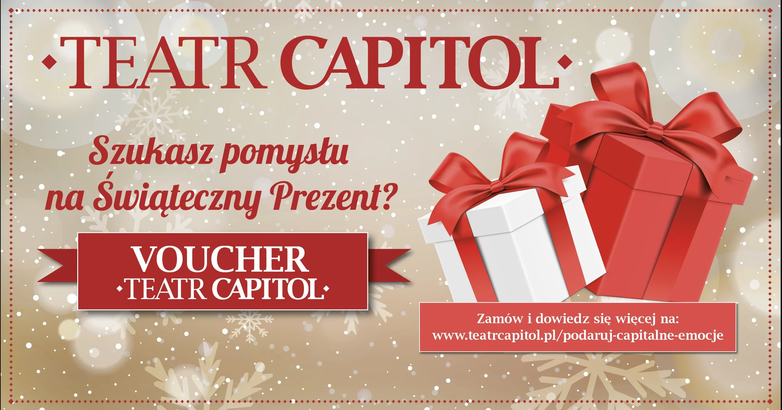 Voucher otwarty do warszawskiego Teatru Capitol