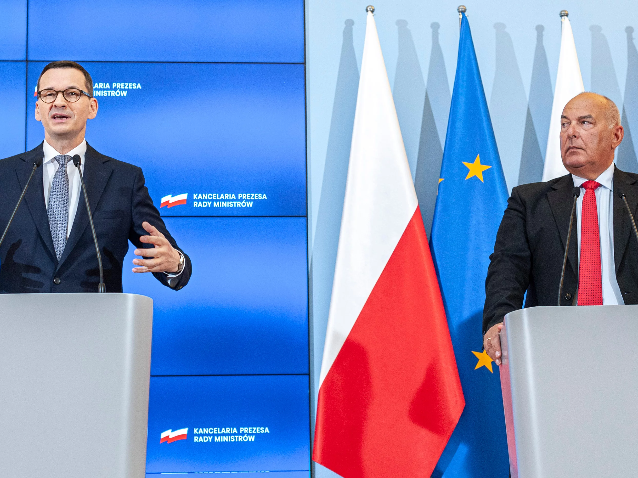 Mateusz Morawiecki i Tadeusz Kościński