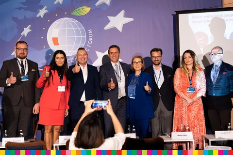 Paneliści od lewej: Sebastian Łukaszewicz, Sylwia Olechno, Karol Wasilewski, Sebastian Rynkiewicz, Monika Lipska, Marek Żółtowski i Jerzy Potocki