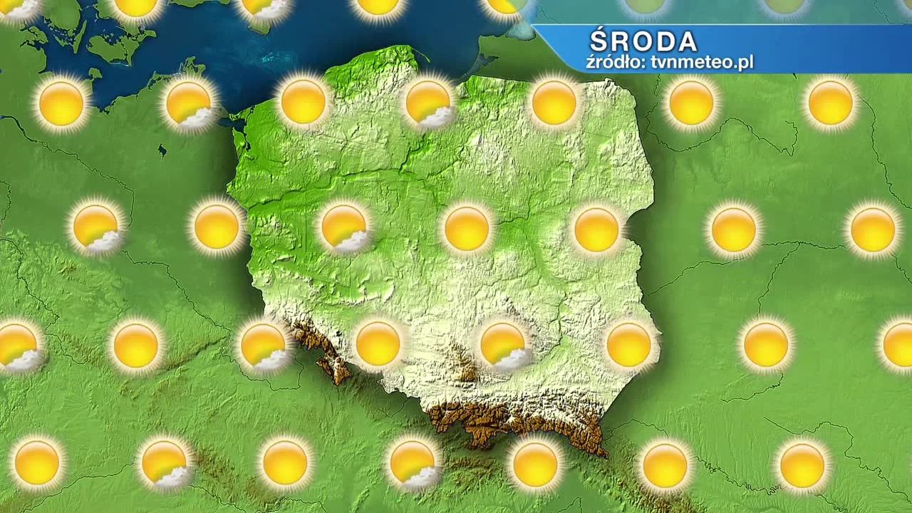 Środa pogodna w całym kraju. W kolejnych dniach sporo opadów