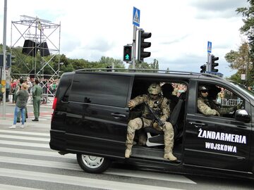 Pojazd interwencyjny Żandarmerii Wojskowej