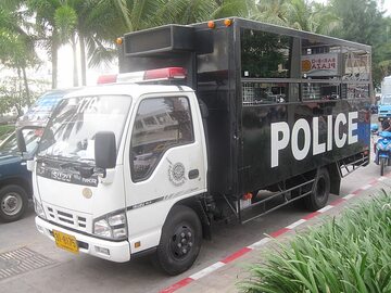 Pojazd policji w Tajlandii