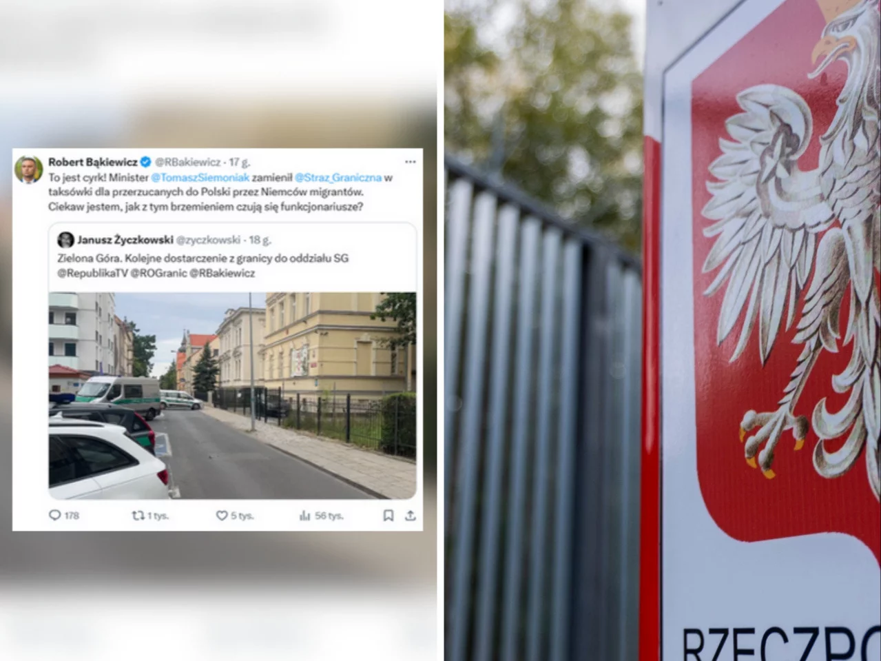 Pojazdy SG jako „taksówki” dla migrantów? Służby reagują