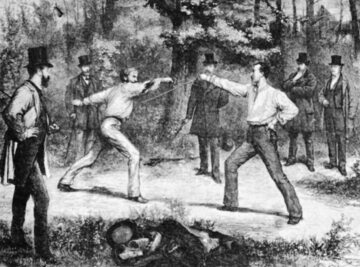 Pojedynek w Lasku Bulońskim w Paryżu w 1874 roku
