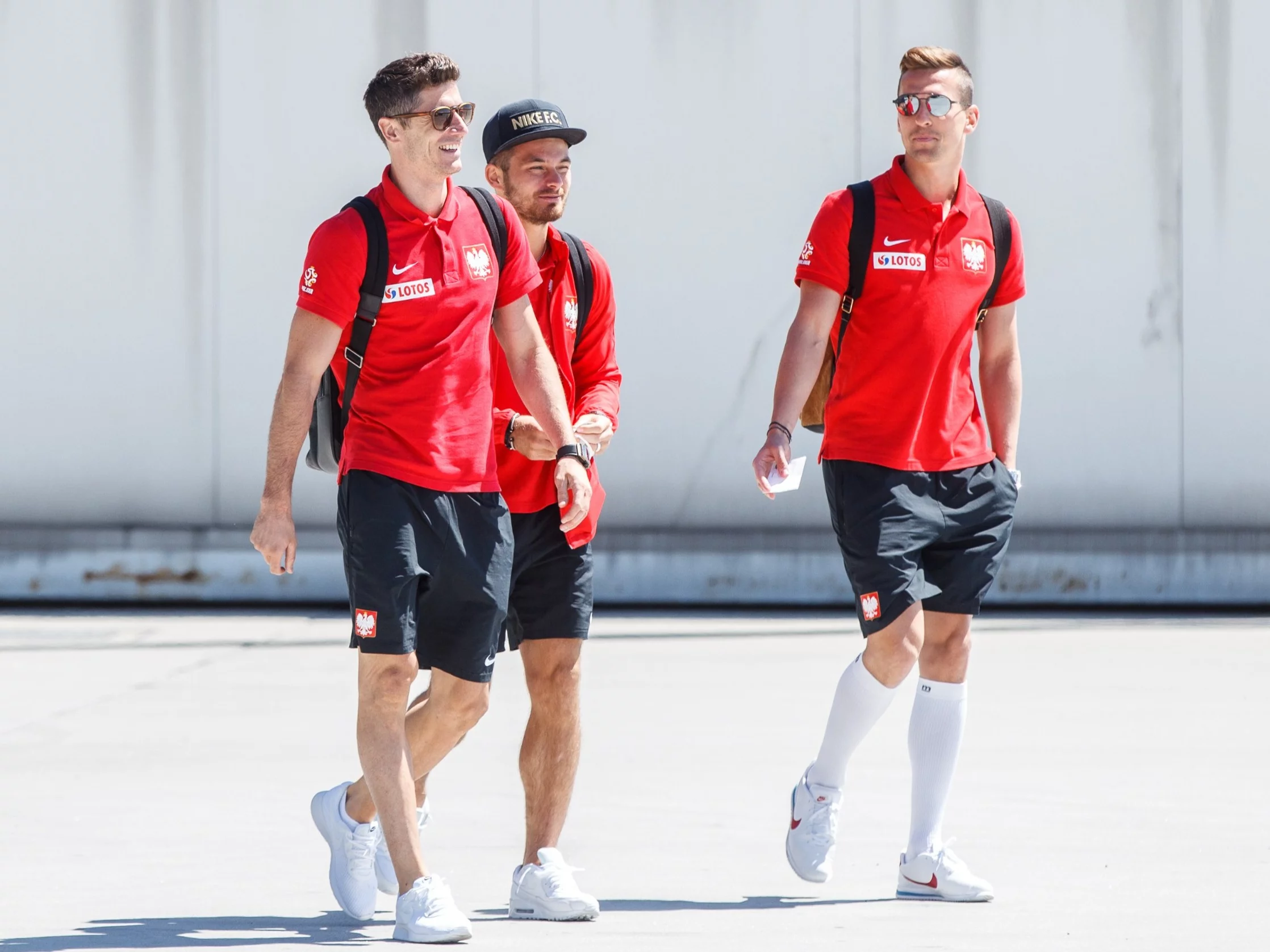 Robert Lewandowski, Karol Linetty i Arkadiusz Milik