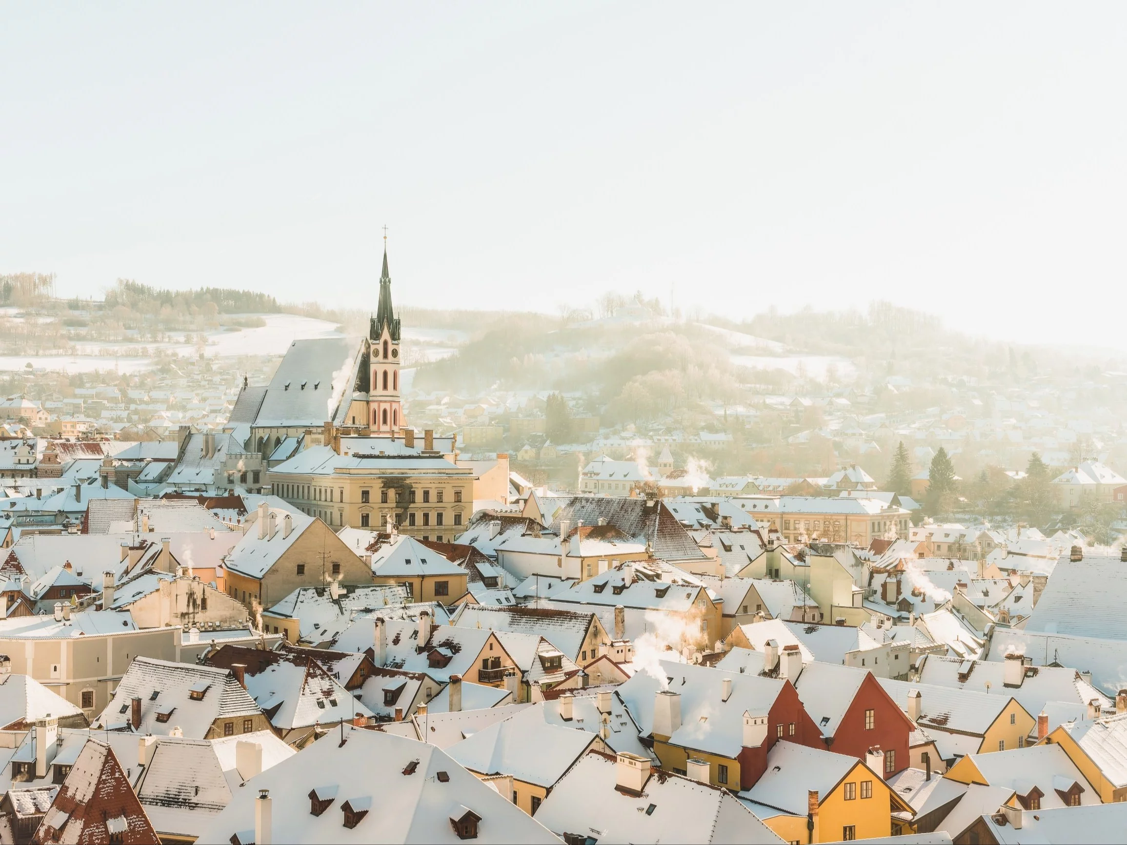 Czeski Krumlow zimą