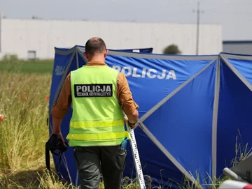 Policja na miejscu tragedii