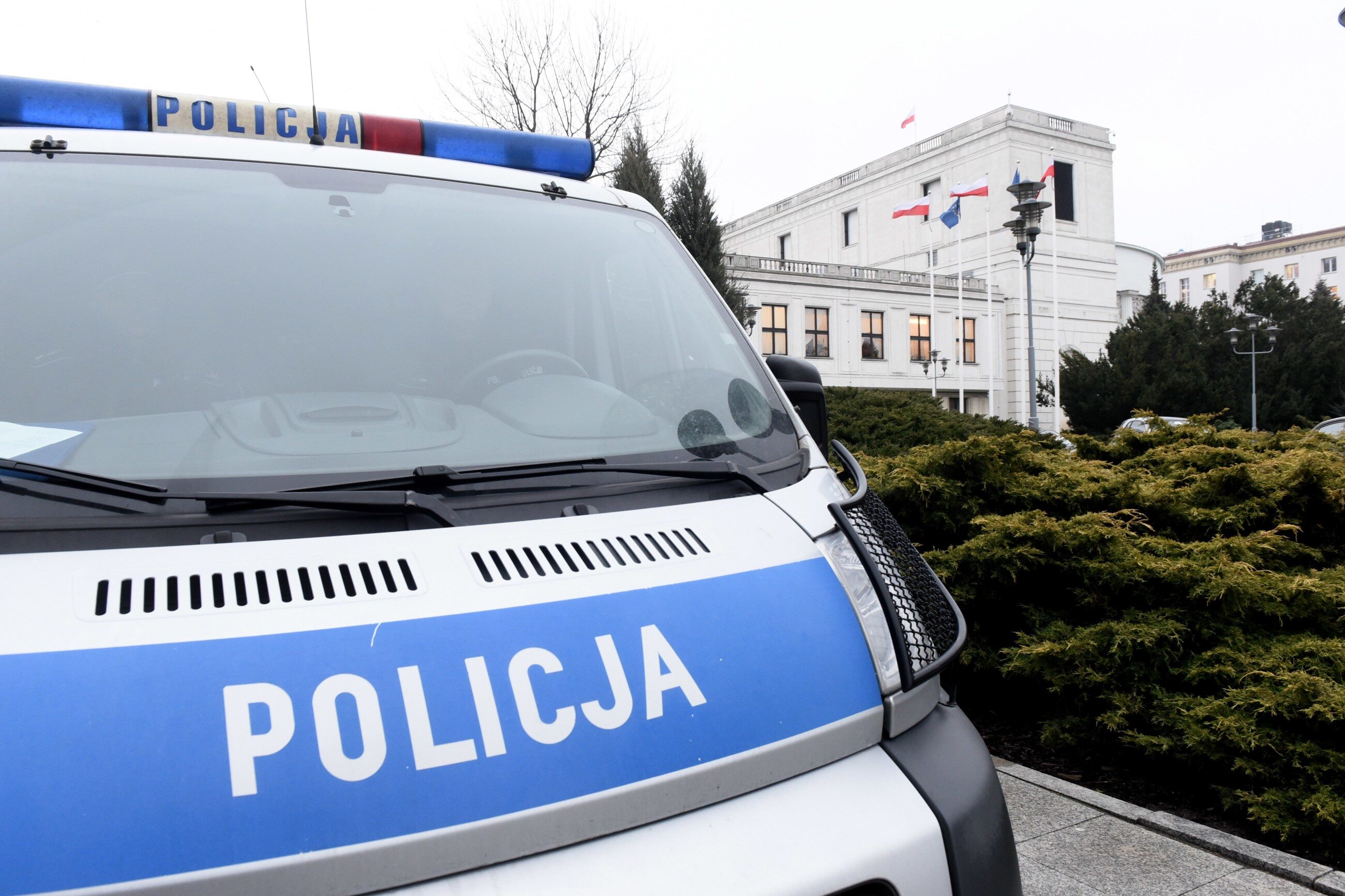 Policja przed Sejmem