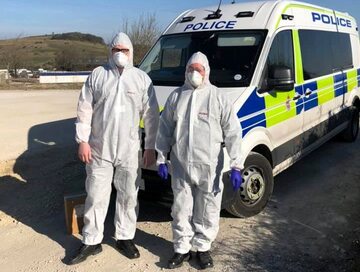 Policja w Derbyshire w czasie pandemii koronawirusa