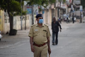 Policja w Indiach, zdjęcie ilustracyjne