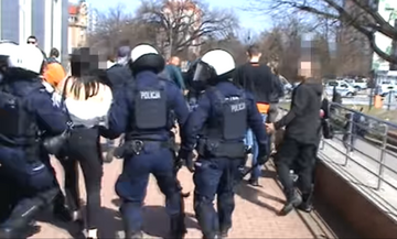 Policjanci interweniujący w Głogowie