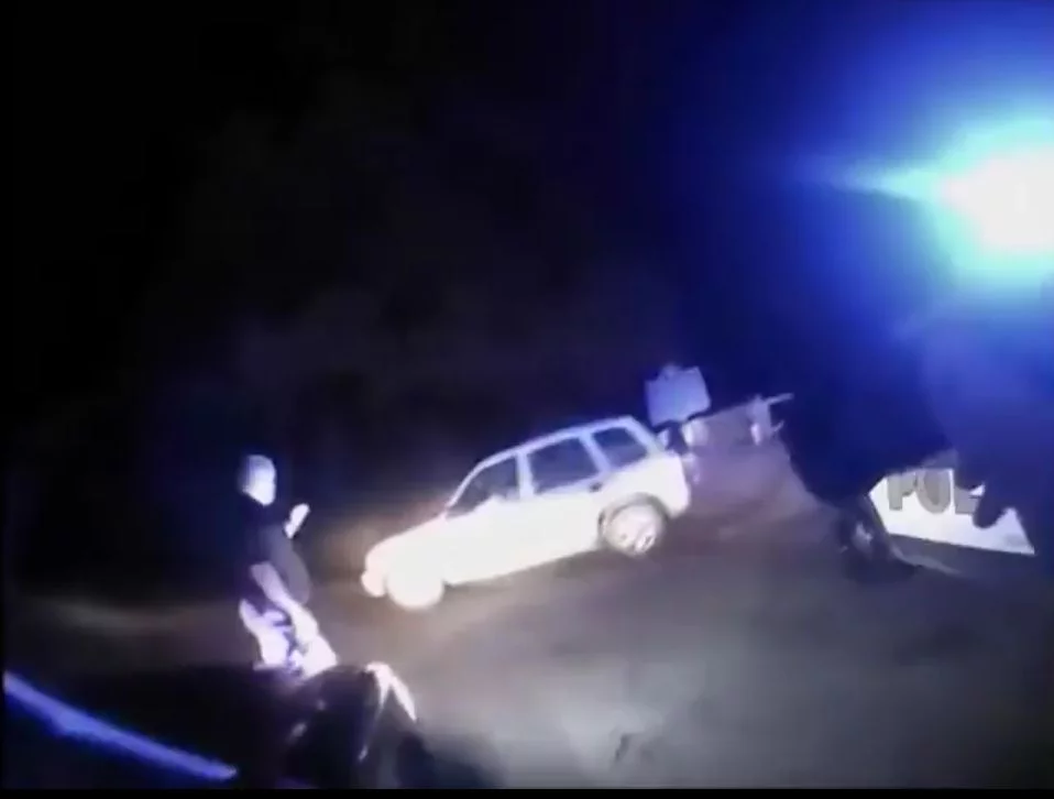 Nagranie z kamery policyjnej