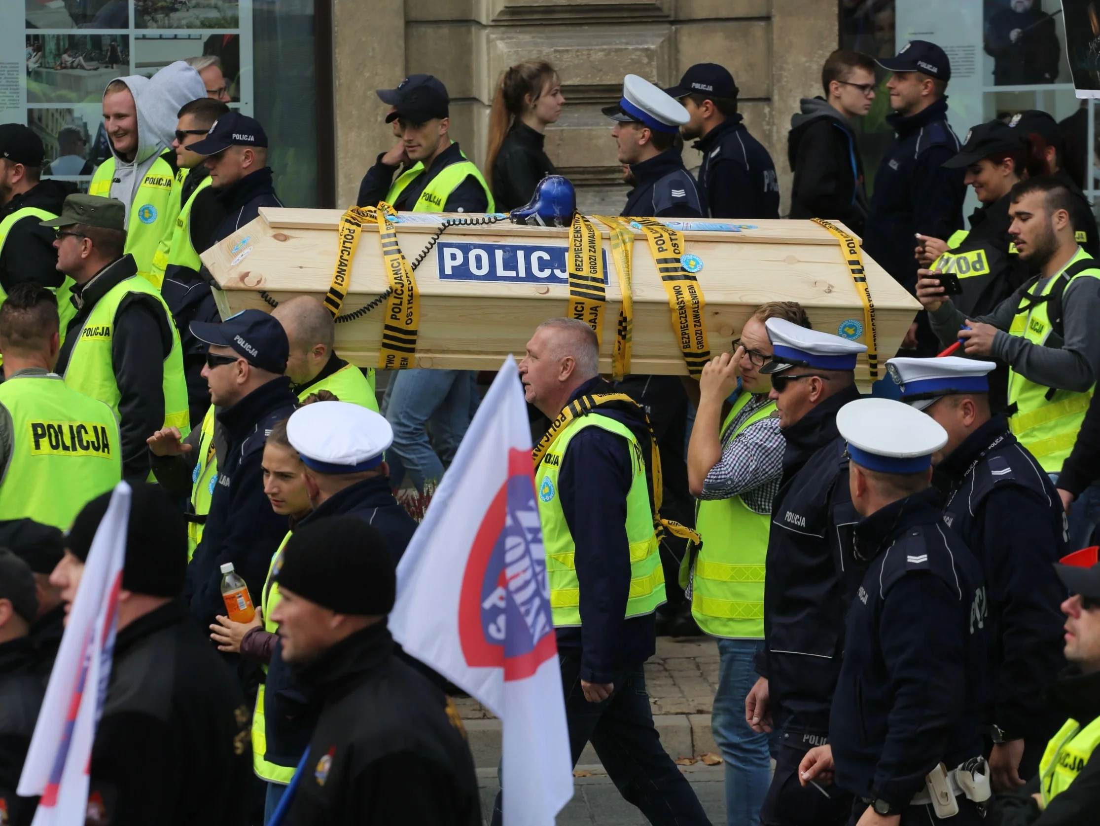 Protest służb mundurowych w 2018 roku