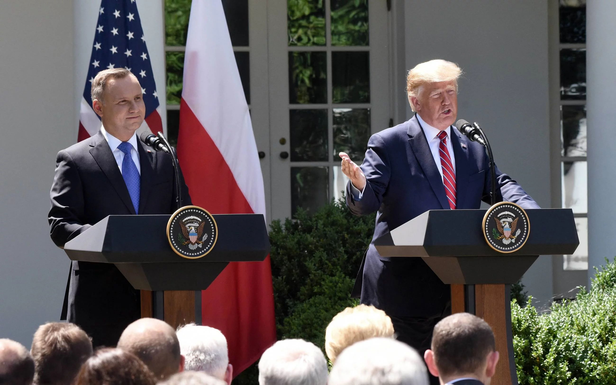 Andrzej Duda i Donald Trump w czerwcu 2019 roku