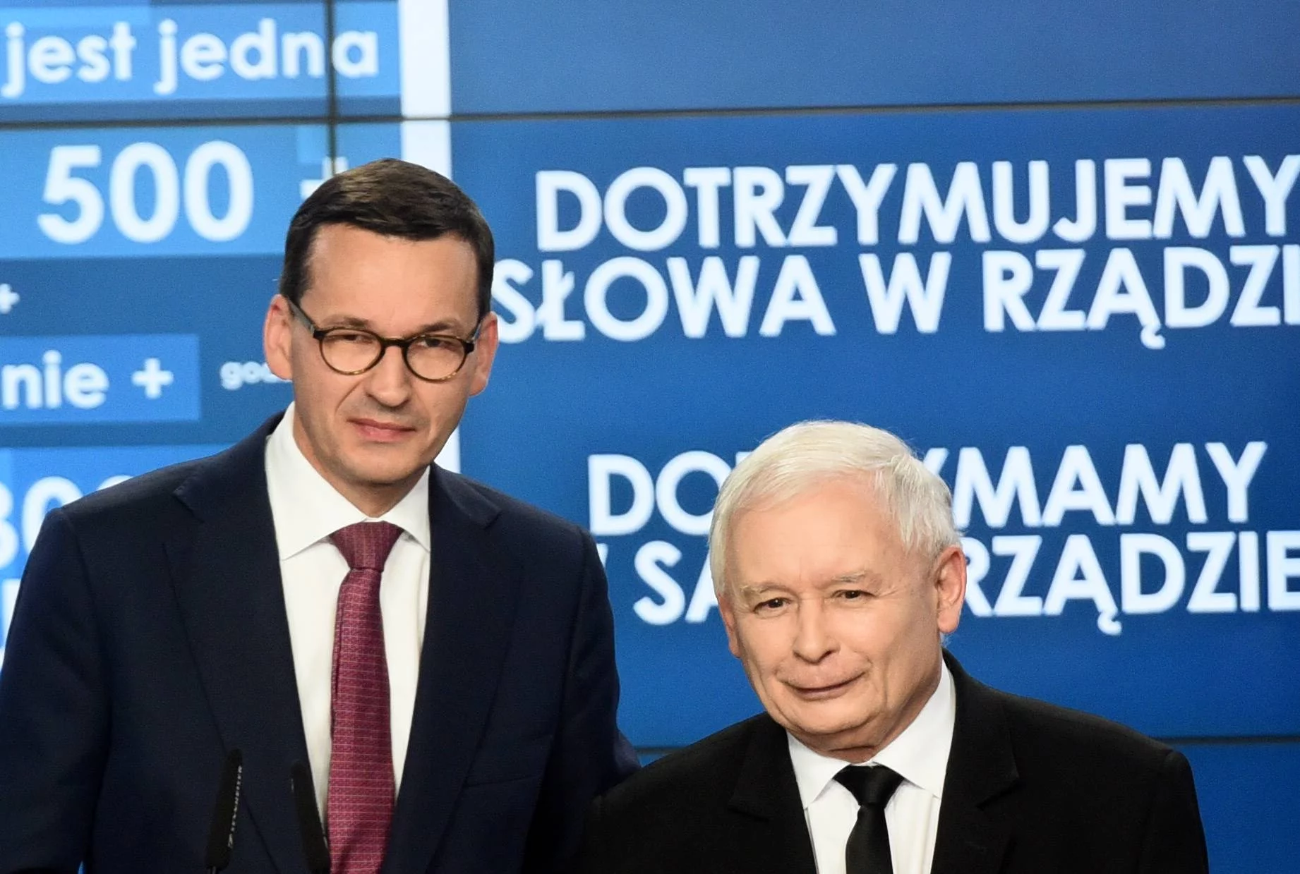 Mateusz Morawiecki i Jarosław Kaczyński