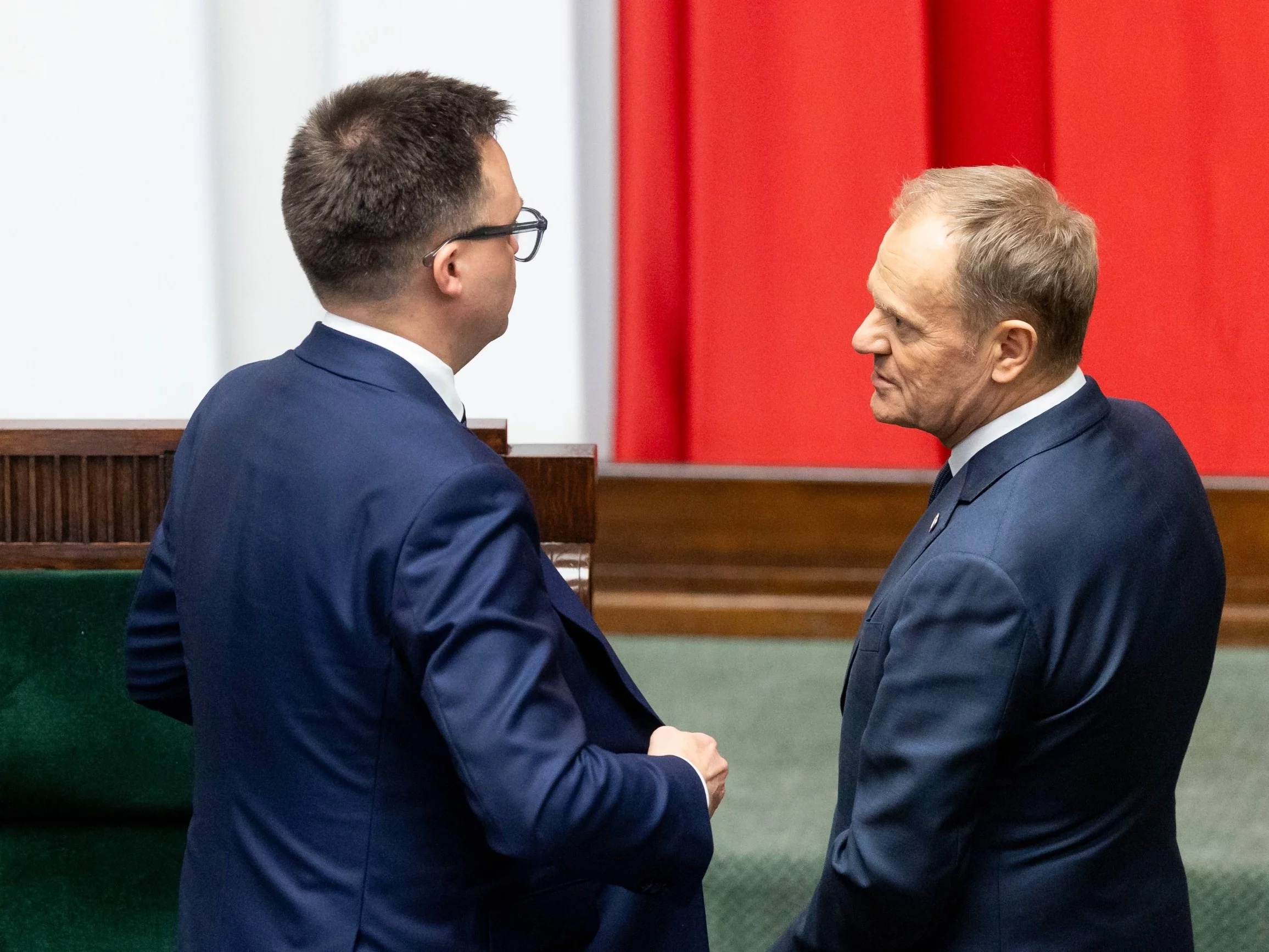 Szymon Hołownia i Donald Tusk