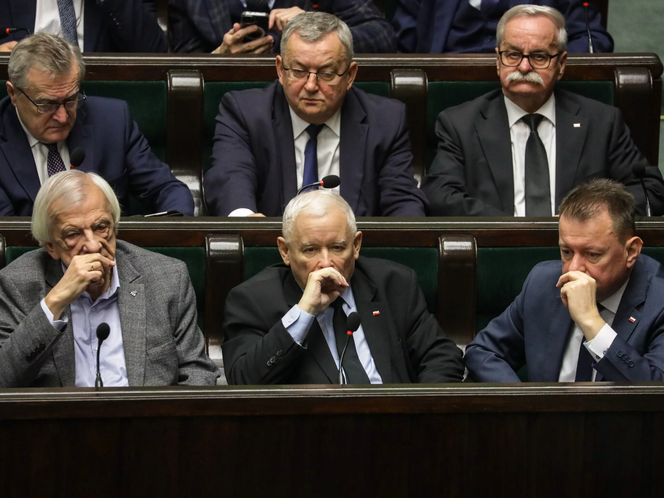 Kaczyński, Błaszczak, Terlecki, Krasulski, Adamczyk i Gliński