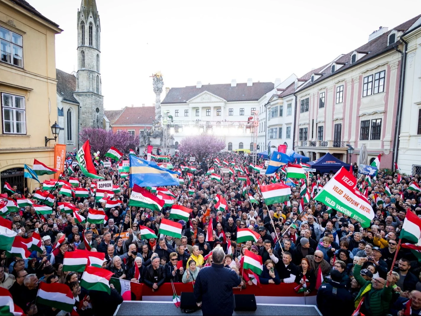 Węgry. Wiec wyborczy Viktora Orbana