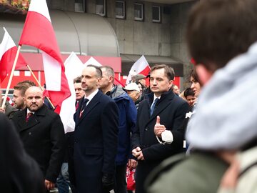 Politycy Solidarnej Polski na Marszu Niepodległości