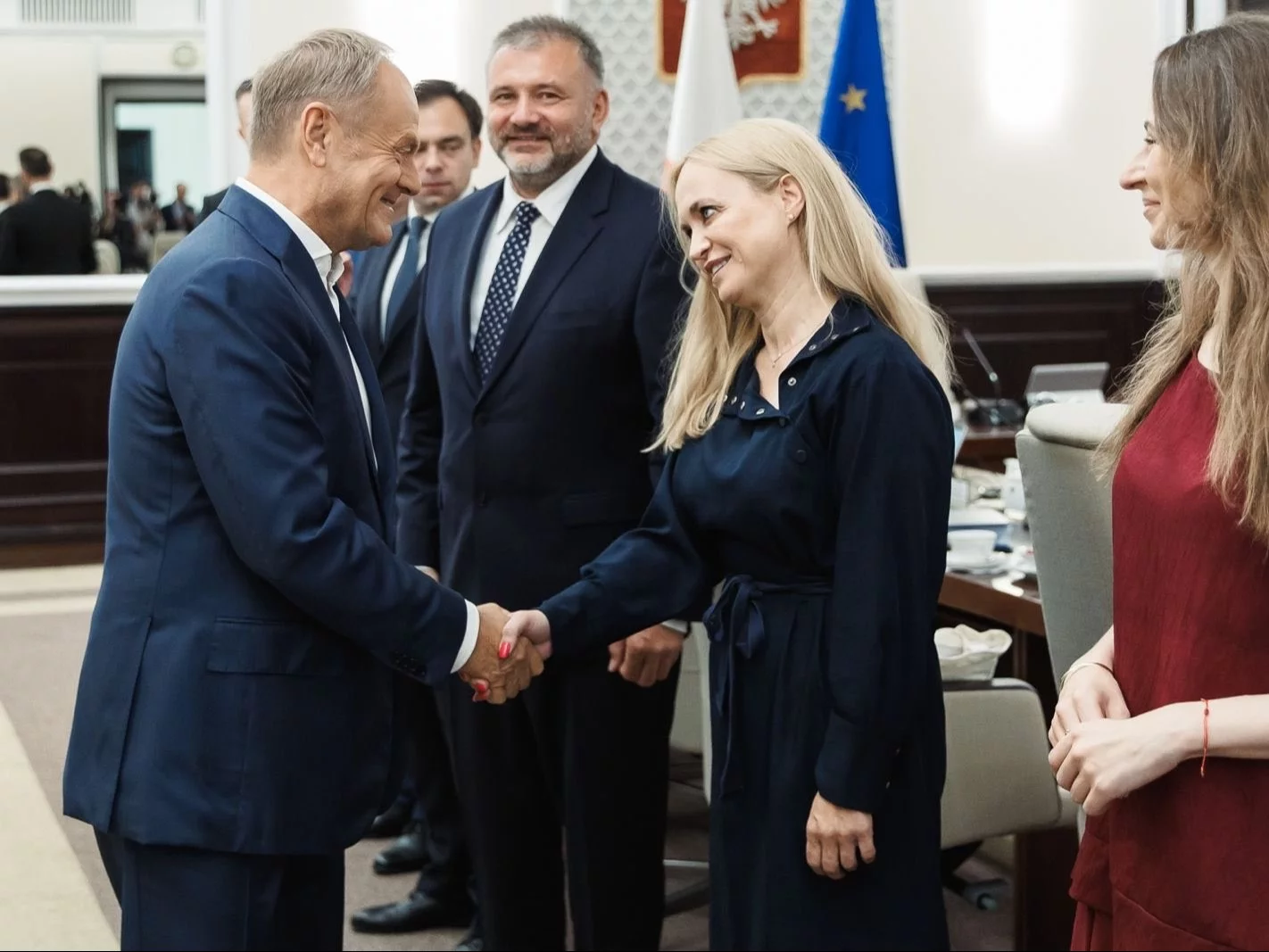 Jolanta Sobierańska-Grenda i Donald Tusk