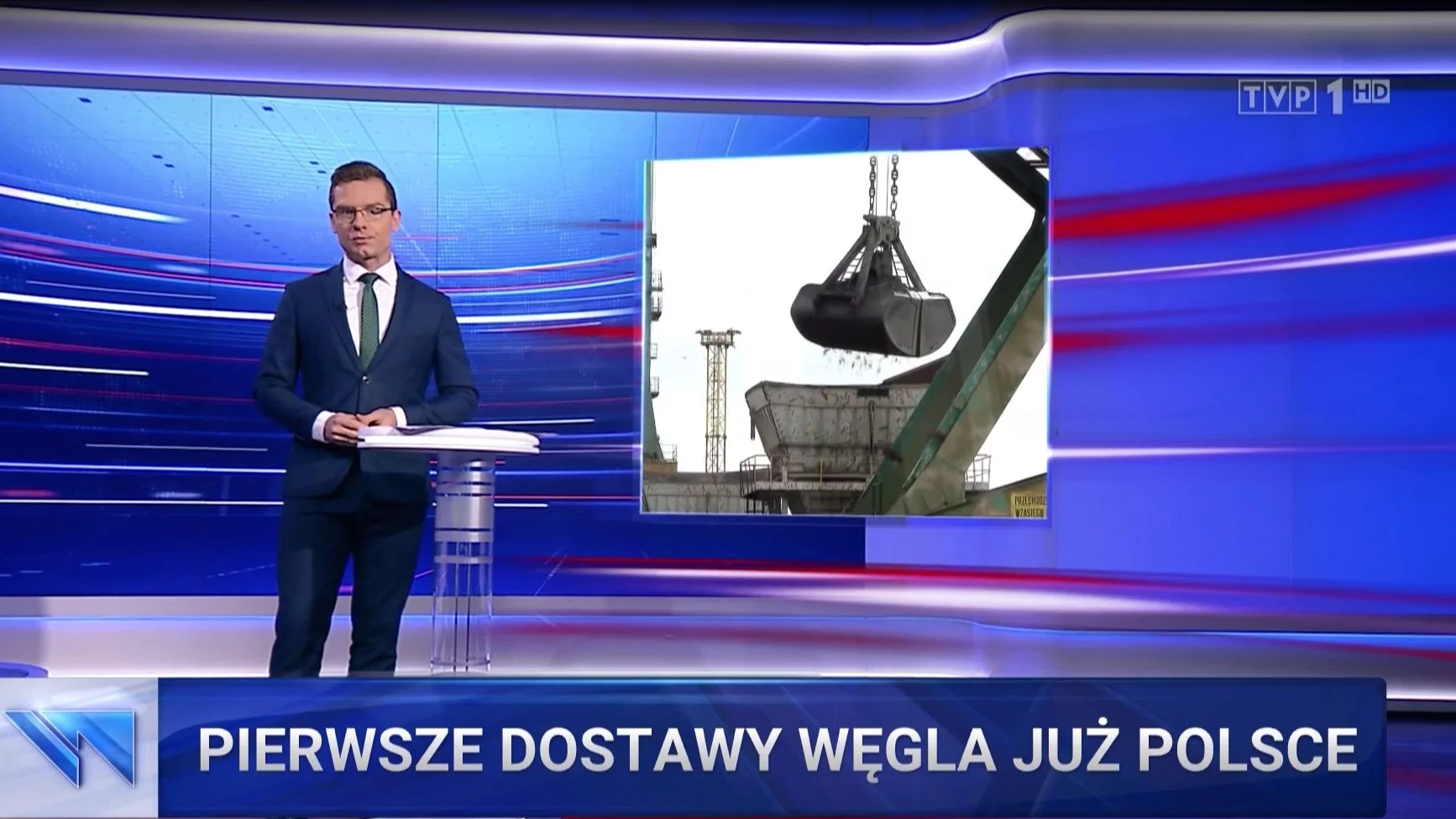 „Pierwsze dostawy węgla już w Polsce” w Wiadomościach TVP