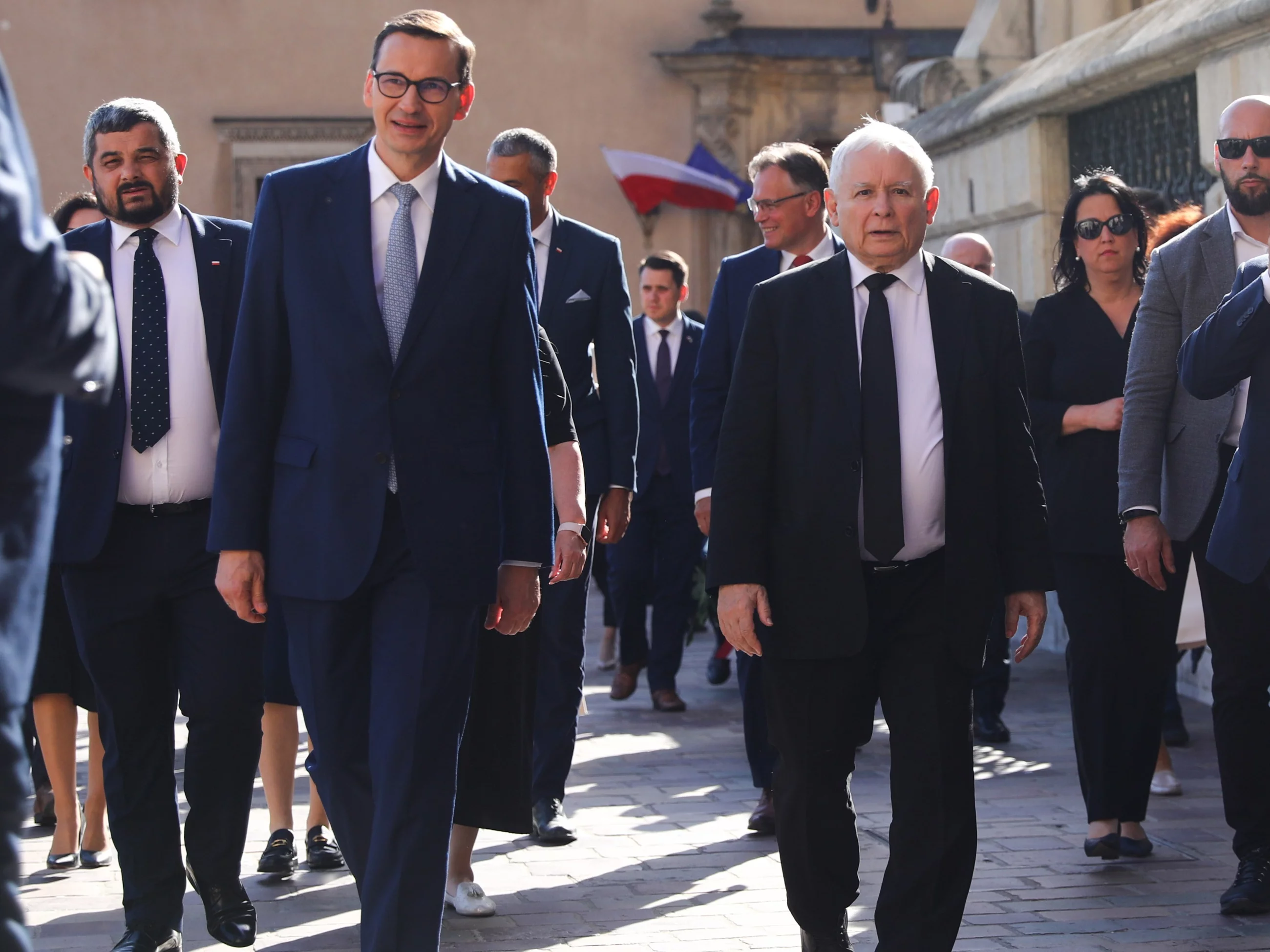 Jarosław Kaczyński i Mateusz Morawiecki