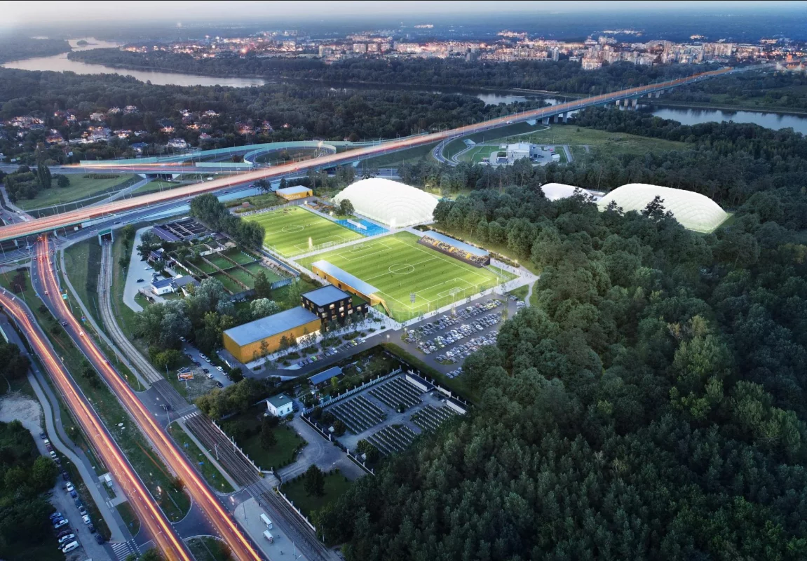 Wizualizacja terenów Hutnika Warszawa
