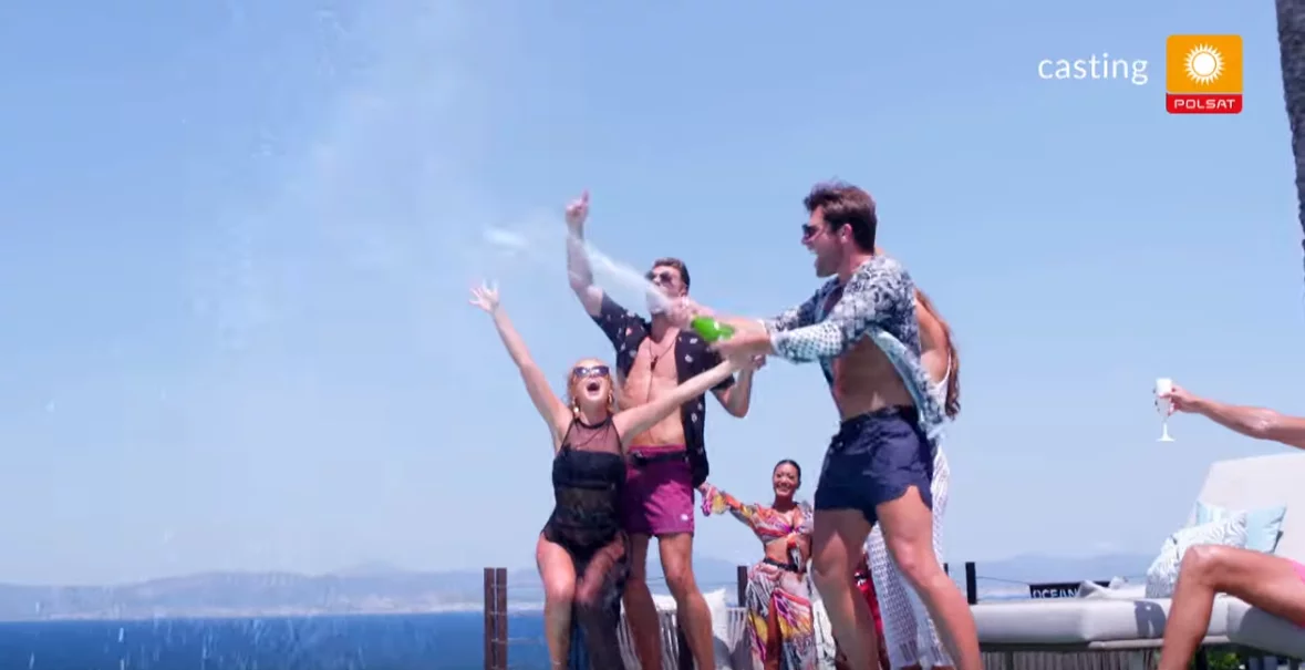 Kadr z materiału promującego casting do "Love Island"
